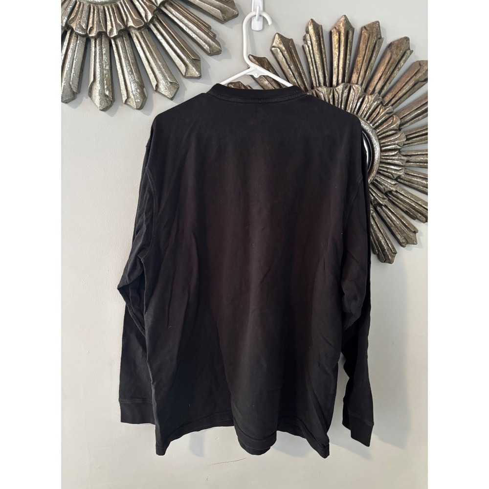Carhartt Mens Black Henley Long Sleeve Pocket T-Shirt Original Fit Large L - Picture 4 of 5